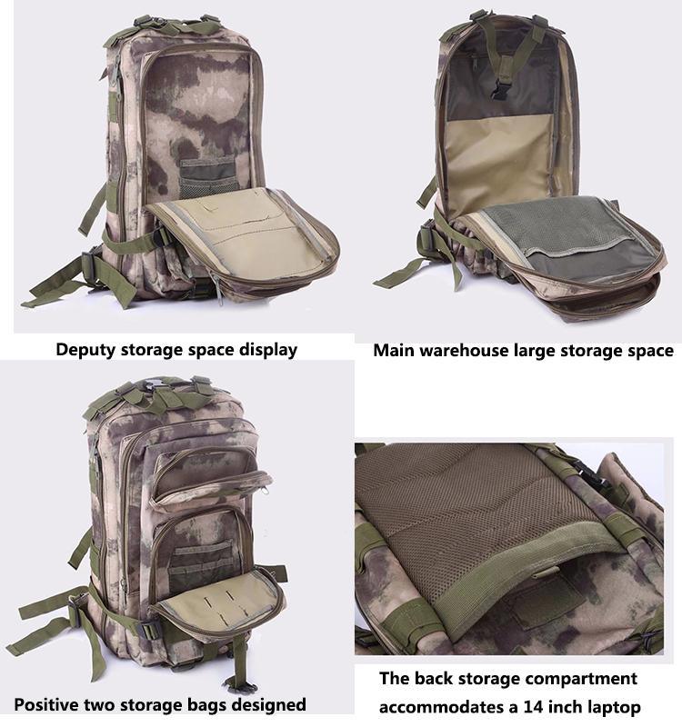 Customized Multicolor 45lhiking Backpack 900d Polyester Tactical Backpack