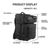 Customized Multicolor 45lhiking Backpack 900d Polyester Tactical Backpack