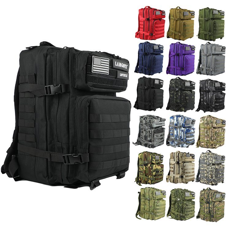 Customized Multicolor 45lhiking Backpack 900d Polyester Tactical Backpack